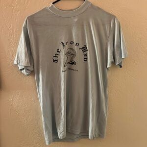 Vintage 1980s bar tee shirt graphic basic tee shirt single stitch L